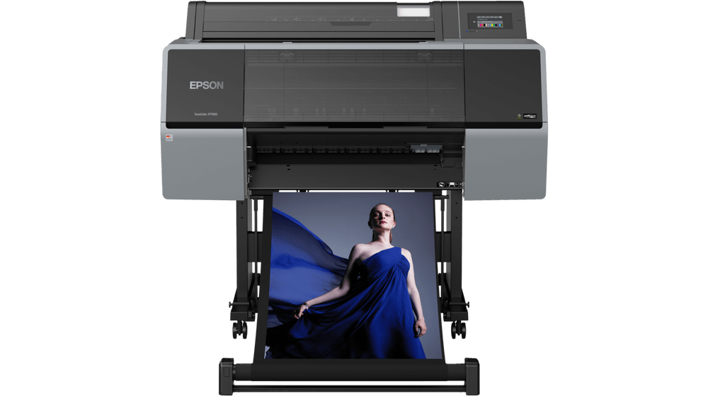 Image of the Epson SureColor SC-P7500 C11CH12301A1 Large Format Printer with a 12-color Ultrachrome Pro12 inkset and 4.3-inch touchscreen LCD panel, sold by Bright IT FZC in UAE and GCC