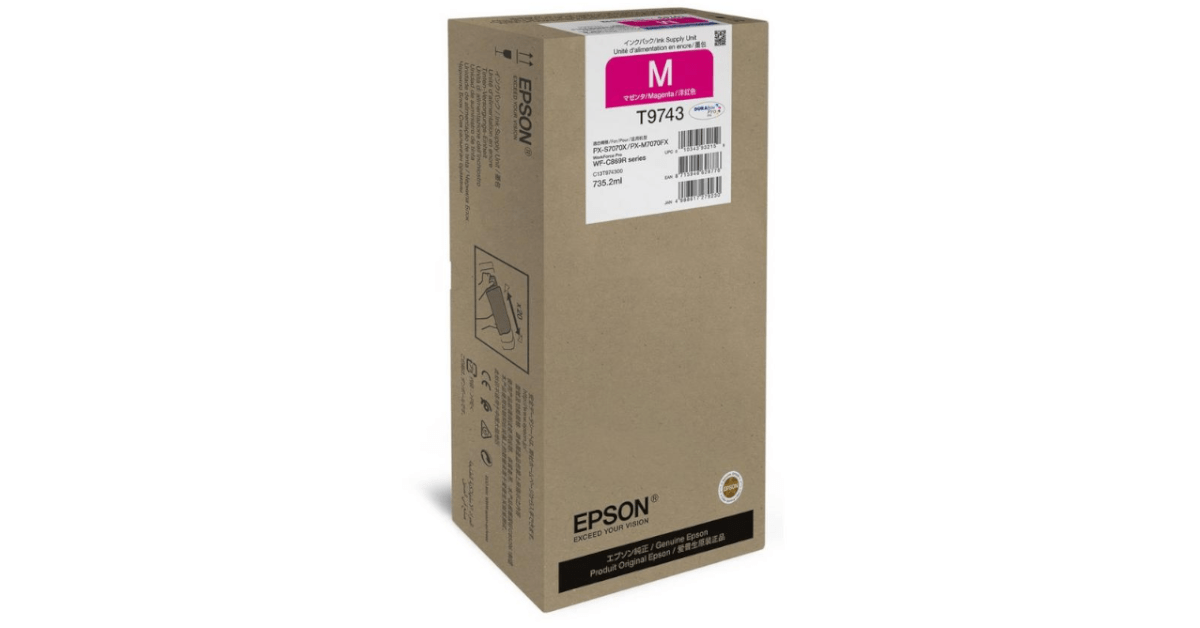 Epson T9743 XXL Magenta Ink Cartridge (C13T974300): High-Performance Printing-image